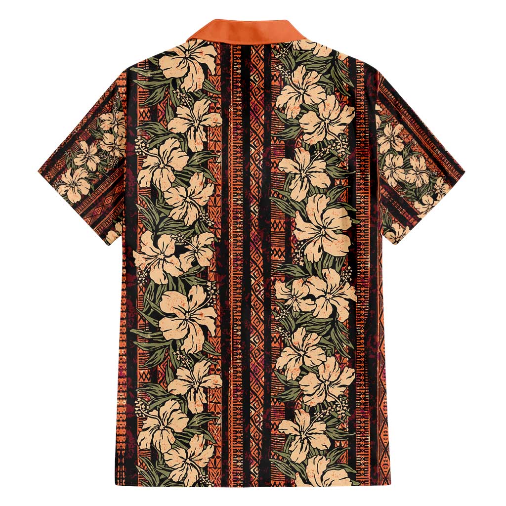 Hawaii Hibiscus Family Matching Short Sleeve Bodycon Dress and Hawaiian Shirt Retro Style LT01 - Polynesian Pride