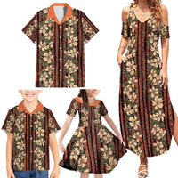 Hawaii Hibiscus Family Matching Summer Maxi Dress and Hawaiian Shirt Retro Style LT01 - Polynesian Pride