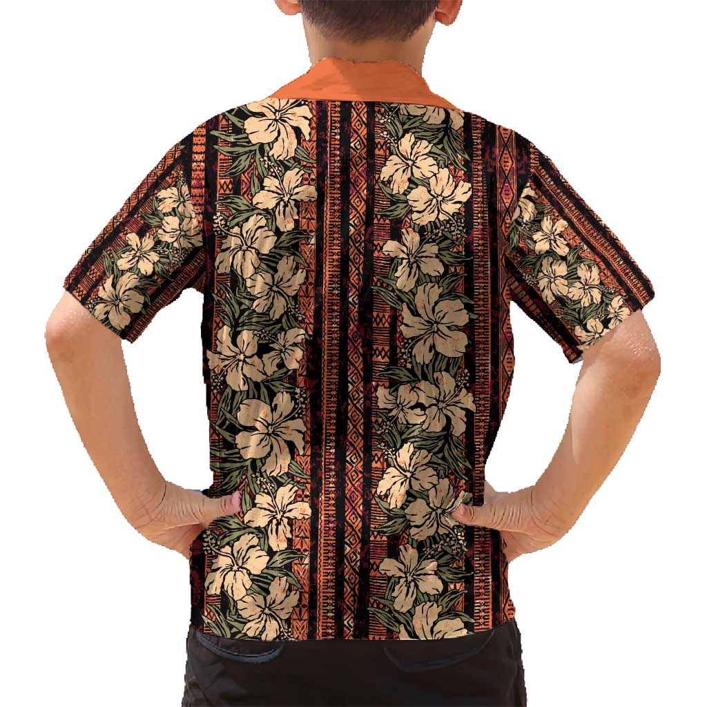 Hawaii Hibiscus Family Matching Tank Maxi Dress and Hawaiian Shirt Retro Style LT01 - Polynesian Pride