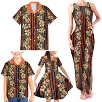 Hawaii Hibiscus Family Matching Tank Maxi Dress and Hawaiian Shirt Retro Style LT01 - Polynesian Pride