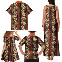 Hawaii Hibiscus Family Matching Tank Maxi Dress and Hawaiian Shirt Retro Style LT01 - Polynesian Pride