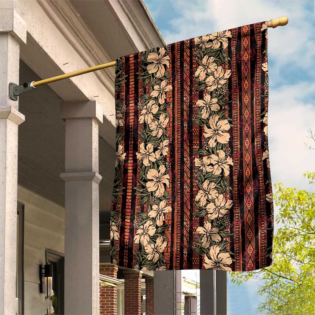Hawaii Hibiscus Garden Flag Retro Style - Polynesian Pride