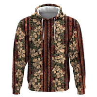 Hawaii Hibiscus Hoodie Retro Style - Polynesian Pride