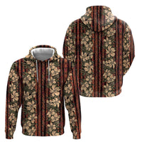 Hawaii Hibiscus Hoodie Retro Style - Polynesian Pride