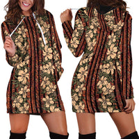 Hawaii Hibiscus Hoodie Dress Retro Style LT01 - Polynesian Pride