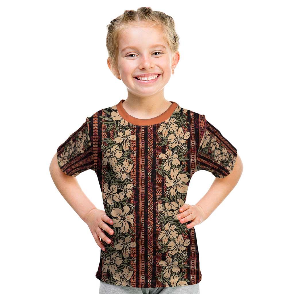 Hawaii Hibiscus Kid T Shirt Retro Style - Polynesian Pride