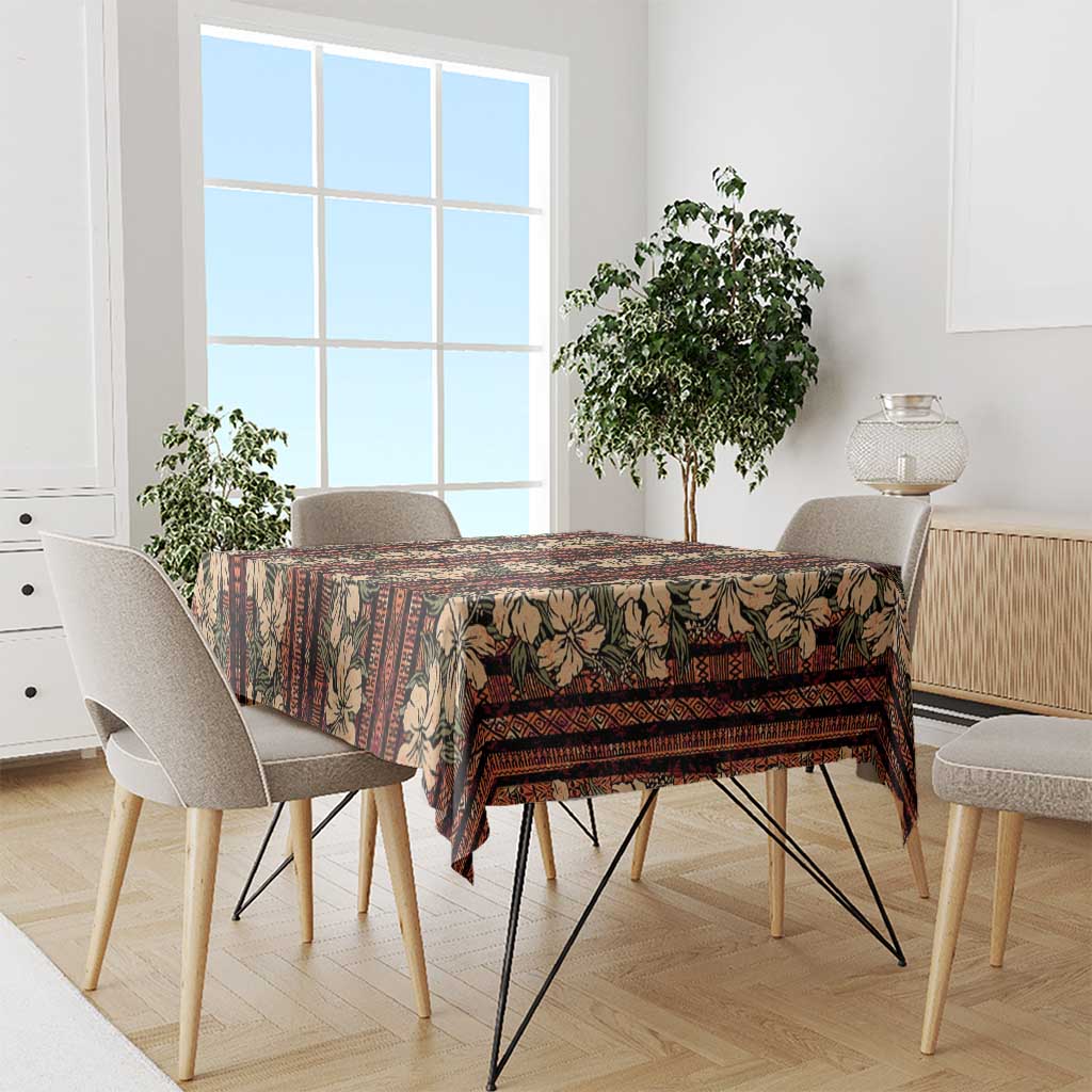 Hawaii Hibiscus Tablecloth Retro Style - Polynesian Pride