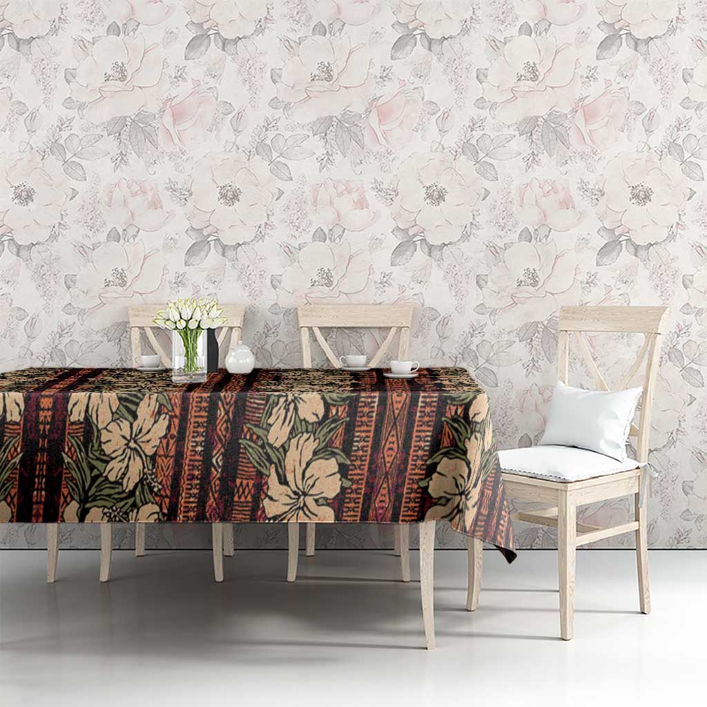 Hawaii Hibiscus Tablecloth Retro Style - Polynesian Pride