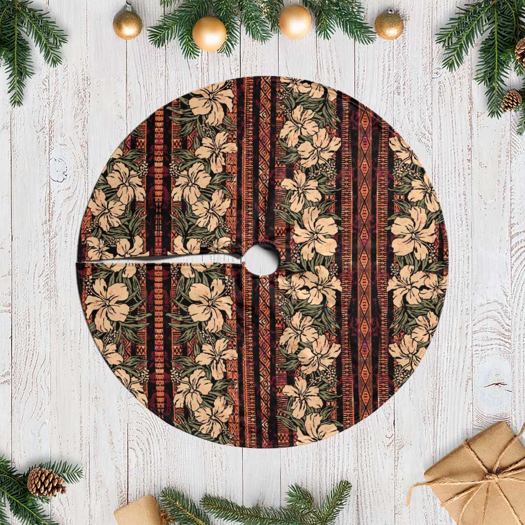 Hawaii Hibiscus Tree Skirt Retro Style LT01 Casual Brown - Polynesian Pride