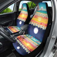 Hawaii Beach Landscape Time-Lapse Car Seat Cover Tropical Plumeria Flowers LT01 - Polynesian Pride