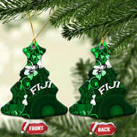 Fiji Masi Ceramic Ornament Fijian Hibiscus Tapa Green Version LT01 Christmas Tree Green - Polynesian Pride