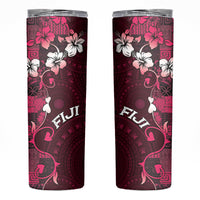 Fiji Masi Skinny Tumbler Fijian Hibiscus Tapa Pink Version LT01 Pink - Polynesian Pride