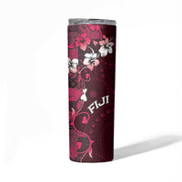 Fiji Masi Skinny Tumbler Fijian Hibiscus Tapa Pink Version LT01 - Polynesian Pride