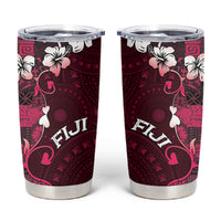 Fiji Masi Tumbler Cup Fijian Hibiscus Tapa Pink Version