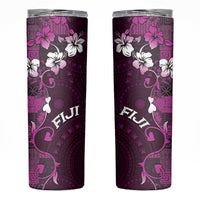 Fiji Masi Skinny Tumbler Fijian Hibiscus Tapa Purple Version LT01 Purple - Polynesian Pride