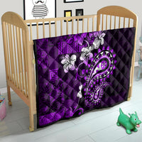Fiji Masi Paisley Quilt Fijian Hibiscus Tapa Purple Version LT01 - Polynesian Pride