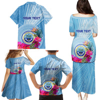 Micronesia Culture Day Family Matching Puletasi and Hawaiian Shirt Tribal Pattern Tropical Style LT01 - Polynesian Pride