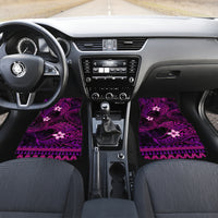 FSM Culture Day Car Mats Tribal Pattern Pink Version LT01 - Polynesian Pride