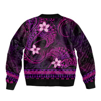 FSM Chuuk State Bomber Jacket Tribal Pattern Pink Version LT01 - Polynesian Pride