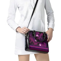 FSM Kosrae State Shoulder Handbag Tribal Pattern Pink Version LT01 - Polynesian Pride