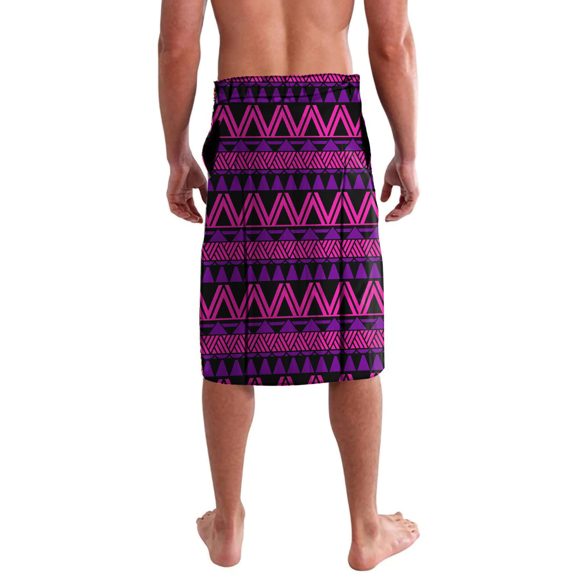 FSM Pohnpei State Lavalava Tribal Pattern Pink Version LT01 - Polynesian Pride
