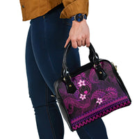 FSM Pohnpei State Shoulder Handbag Tribal Pattern Pink Version LT01 - Polynesian Pride