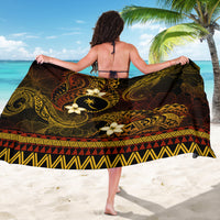 FSM Chuuk State Sarong Tribal Pattern Gold Version LT01 - Polynesian Pride