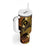 FSM Chuuk State Tumbler With Handle Tribal Pattern Gold Version