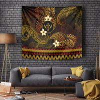 FSM Kosrae State Tapestry Tribal Pattern Gold Version LT01 - Polynesian Pride