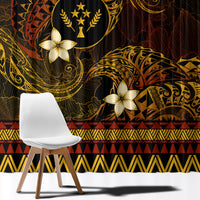 FSM Kosrae State Window Curtain Tribal Pattern Gold Version LT01 - Polynesian Pride
