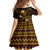 FSM Yap State Family Matching Summer Maxi Dress and Hawaiian Shirt Tribal Pattern Gold Version LT01 - Polynesian Pride