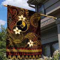 FSM Yap State Garden Flag Tribal Pattern Gold Version