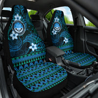 FSM Culture Day Car Seat Cover Tribal Pattern Ocean Version