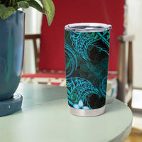 FSM Chuuk State Tumbler Cup Tribal Pattern Ocean Version