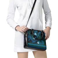 FSM Pohnpei State Shoulder Handbag Tribal Pattern Ocean Version