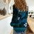 FSM Yap State Women Casual Shirt Tribal Pattern Ocean Version LT01 - Polynesian Pride