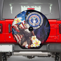 Northern Mariana Islands 4th of July Spare Tire Cover Plumeria USA Eagle LT01 - Polynesian Pride