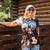 Personalized Northern Mariana Islands 4th of July Women Polo Shirt Plumeria USA Eagle