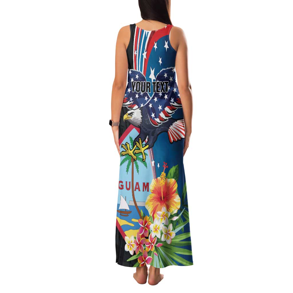 Personalized Guam Fourth of July Family Matching Tank Maxi Dress and Hawaiian Shirt Tropical Flowers LT01 - Polynesian Pride