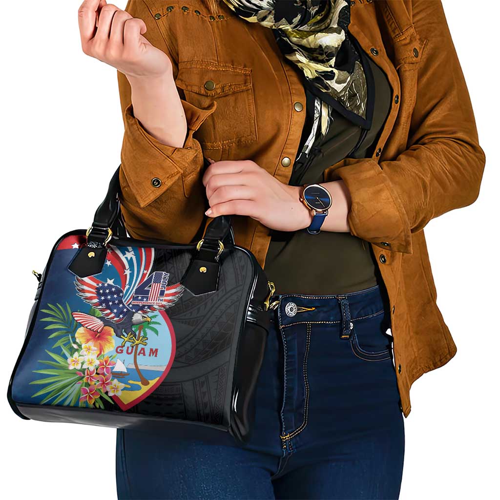 Guam Fourth of July Shoulder Handbag Tropical Flowers