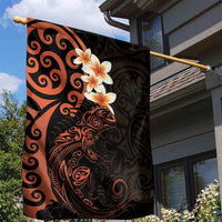 New Zealand Tuatara Plumeria Garden Flag Maori Orange Koru Tribal Tattoo LT01 - Polynesian Pride