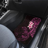 New Zealand Tuatara Plumeria Car Mats Maori Pink Koru Tribal Tattoo LT01 - Polynesian Pride