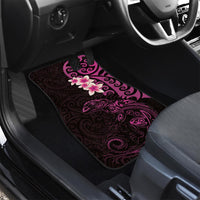 New Zealand Tuatara Plumeria Car Mats Maori Pink Koru Tribal Tattoo LT01 - Polynesian Pride