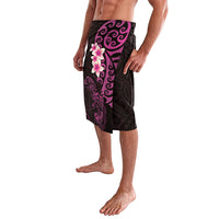New Zealand Tuatara Plumeria Lavalava Maori Pink Koru Tribal Tattoo LT01 - Polynesian Pride
