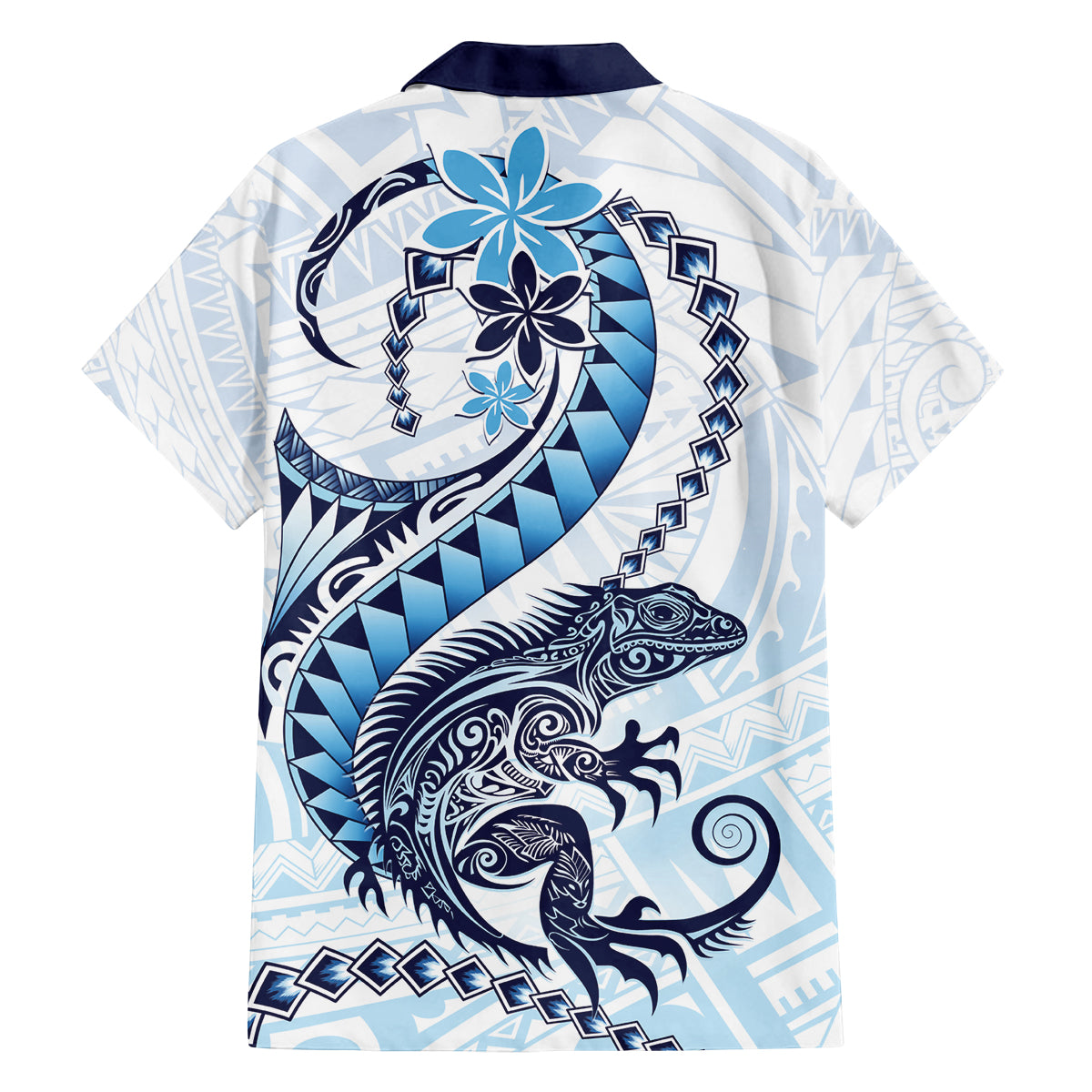 Blue Maori Tuatara Family Matching Off The Shoulder Long Sleeve Dress and Hawaiian Shirt Luxury Pastel Pattern LT01 - Polynesian Pride