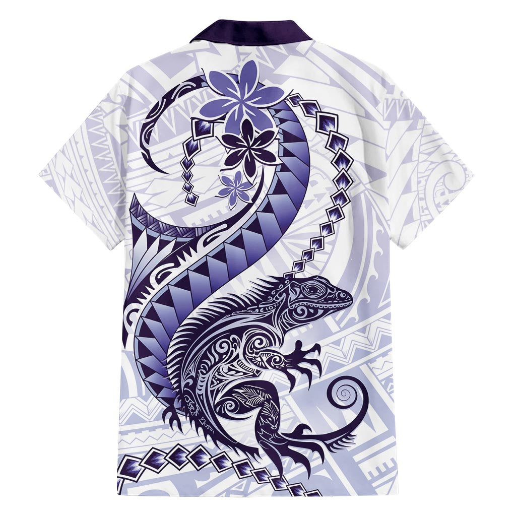 Purple Maori Tuatara Hawaiian Shirt Luxury Pastel Pattern LT01 - Polynesian Pride