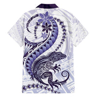 Purple Maori Tuatara Hawaiian Shirt Luxury Pastel Pattern LT01 - Polynesian Pride