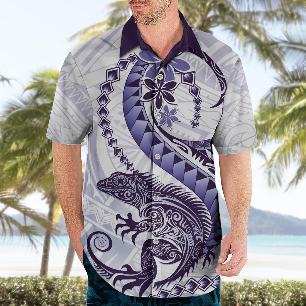 Purple Maori Tuatara Hawaiian Shirt Luxury Pastel Pattern LT01 - Polynesian Pride