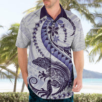Purple Maori Tuatara Hawaiian Shirt Luxury Pastel Pattern LT01 - Polynesian Pride