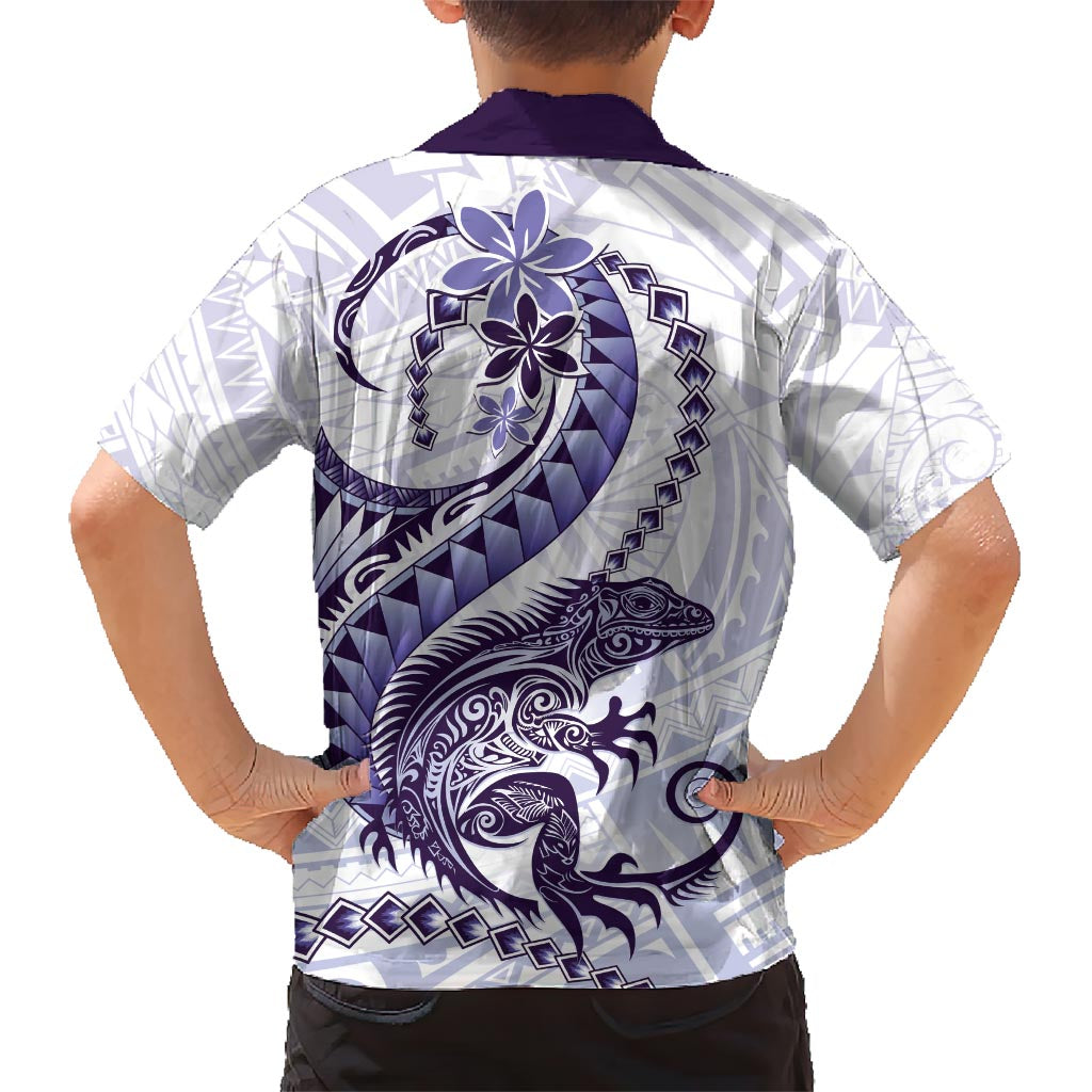 Purple Maori Tuatara Hawaiian Shirt Luxury Pastel Pattern LT01 - Polynesian Pride